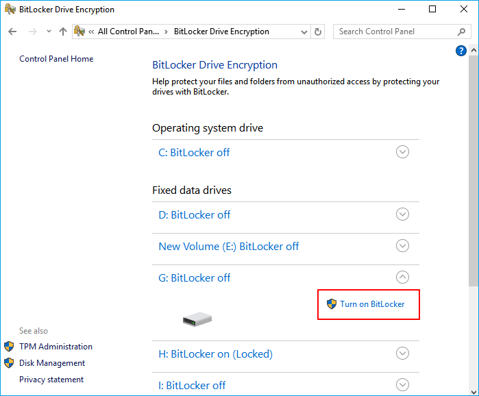 Mengunci dan melindungi hard drive.