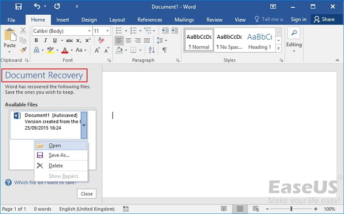 Cara Memulihkan File Yang Tidak Tersimpan Di Micosoft Word Easeus