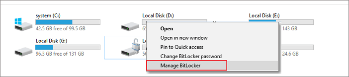 remove bitlocker protection