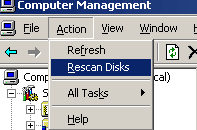 rescan disk